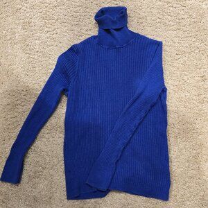 Talbots Blue Turtleneck Sweater
